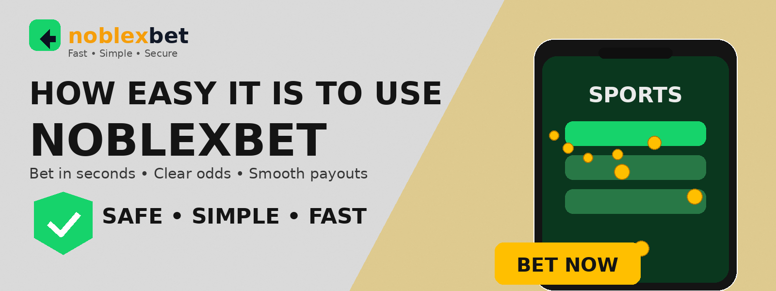 Easy to use Noblexbet
